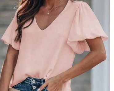 Puff Sleeve Blouse – Only $16.99!
