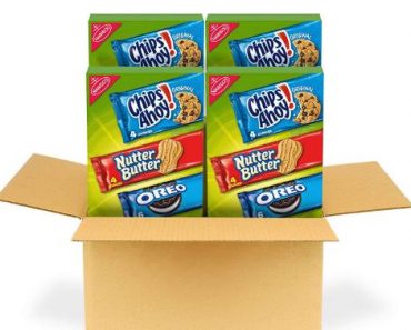Nabisco Cookie Variety Pack, OREO, Nutter Butter, CHIPS AHOY! (Pack of 48) – Only $17.25!