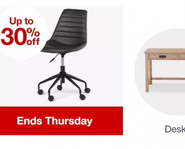 Target: Take up to 30% off Indoor Furniture!
