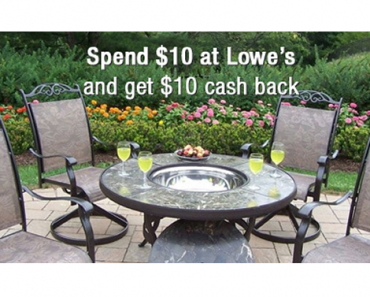 Get An Awesome Freebie! Get a FREE $10.00 to spend at Lowes from TopCashBack!
