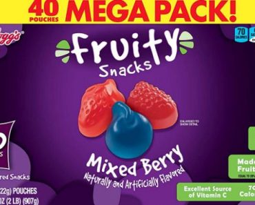 Fruity Snacks, Mixed Berry, Gluten Free (40 Pouches) – Only $5.59!