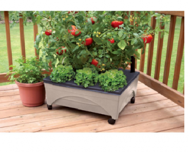 CITY PICKERS 24.5 in. x 20.5 in. Patio Raised Garden Bed Grow Box Kit with Watering System  Only $25.98! (Reg. $38) Great Reviews!