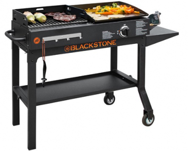 Blackstone Duo 17″ Griddle with 12,000 BTU Burner & Charcoal Grill Combo with Side and Bottom Shelves Only $154 Shipped! (Reg. $174)