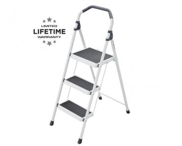 Gorilla Ladders 3-Step Steel Lightweight Step Stool Ladder 225 lbs. Load Capacity – Just $19.98!