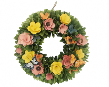 Kohl’s 30% Off! Earn Kohl’s Cash! Spend Kohl’s Cash! Stack Codes! FREE Shipping! Celebrate Easter Together Flower and Butterfly Wreath – Just $17.49!