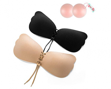 Backless Strapless Self Adhesive Silicone Invisible Push-up Bra – Set of 2 – Just $8.99-$9.99!