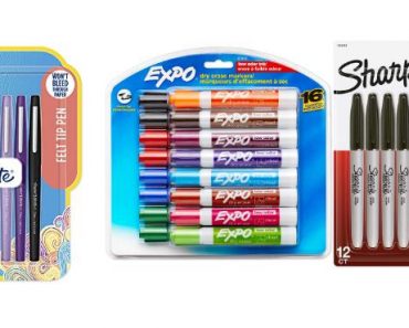 Get EXPO Dry Erase Markers (16 Count), Papermate Flair Pens (12 Count), and Sharpie Permanent Markers (12 Count) for Only $16.47!