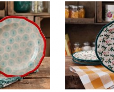 The Pioneer Woman 4 Piece Salad Plate Set Starting at $7.98! (Reg $15.88)