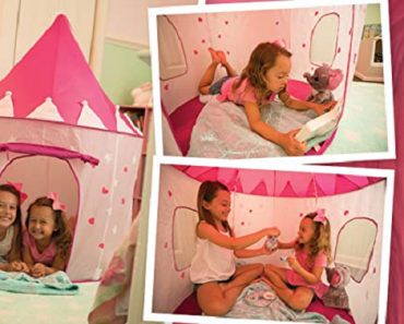 Princess Castle Play Tent with Glow in the Dark Stars – Just $20.67!