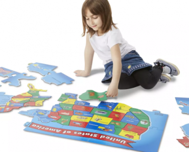 Melissa And Doug Usa Map Floor Puzzle 51pc Only $12.99!