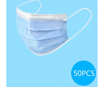 50 Count Disposable Isolation Face Masks with FDA and CE Certification – Just $25.99!