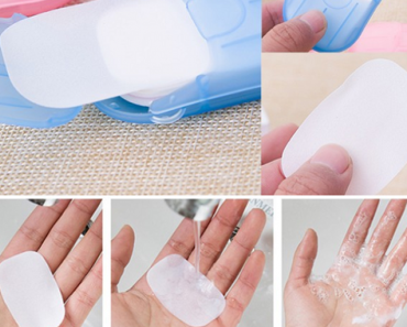 Disposable Mini Hand Washing Slice Soap Paper (50 Count) Only $4.99 Shipped!