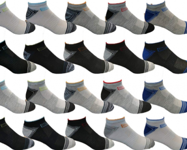 Men’s Assorted Low Cut Socks (30 Pairs) Only $21.99 Shipped! That’s Only $0.73 Each!