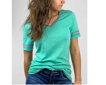 Triblend V-Neck Athleisure Tee Only $8.99! Choose Between 7 Different Colors!