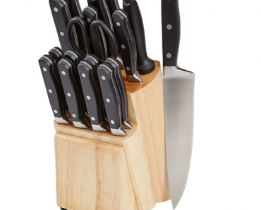 AmazonBasics Premium 18-Piece Knife Block Set Only $43.91 Shipped!