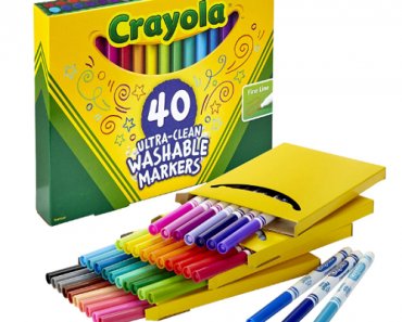 Crayola Ultra Clean Washable Markers – 40 Count – Only $11.22!!! (Reg. $20)