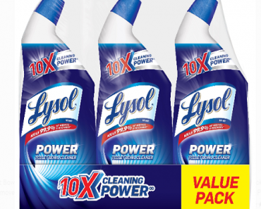 Lysol Power Toilet Bowl Cleaner 3 pk for Only $4.47 – (That’s Only $1.49 each)