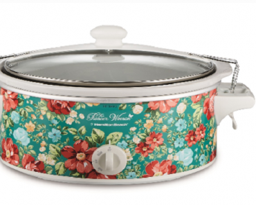 The Pioneer Woman 6-Quart Portable Vintage Floral Slow Cooker Only $29.99! (Reg. $50)