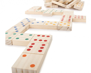 Giant Wooden Dominoes Game Set (28 Piece) Only $14.71!! (Reg. $39.99)