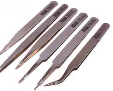 Stainless Steel Anti-static Tweezers (5 Piece Set) Only $5.49 Shipped!