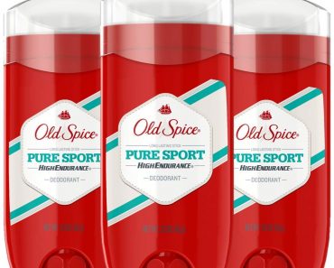 Old Spice Deodorant for Men, Pure Sport Scent (Pack of 3) – Only $6.92!
