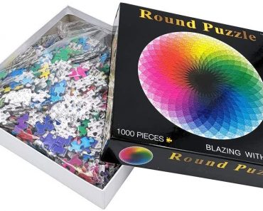 Large Round Jigsaw Puzzle (1000 Piece Puzzle) – Only $9!