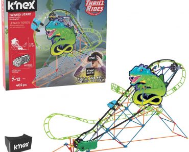 K’NEX Thrill Rides Twisted Lizard Roller Coaster Building Set (402 Piece) – Only $12.79!
