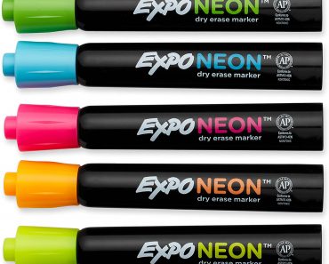 EXPO Window Neon Dry Erase Markers (5-Count) – Only $8.57!