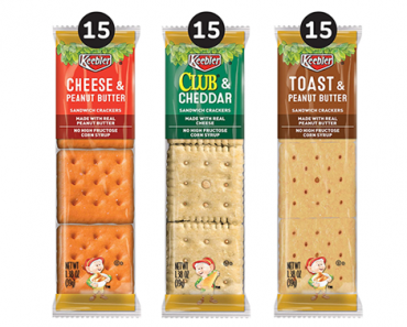 Keebler Sandwich Crackers, Variety Pack, 45 Count – Just $7.13!
