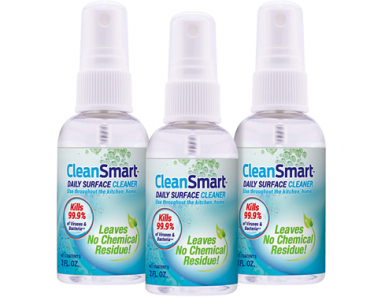 CleanSmart to Go Disinfectant – Kills 99.9% of Viruses, Bacteria, Germs – 2oz Spray, 3pk Travel Size – Just $11.99!