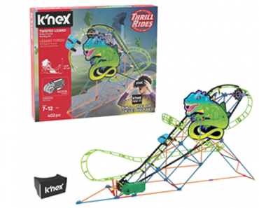 K’NEX Thrill Rides Twisted Lizard Roller Coaster Building Set – Just $9.39!