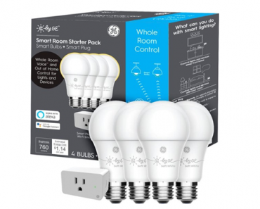C by GE Soft White A-19 4-pack + Smart Plug – Just $24.99!