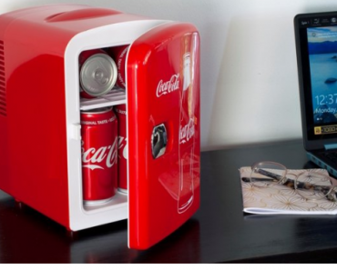 Classic Coca Cola 4 Liter/6 Can Portable Fridge/Mini Cooler Only $29!