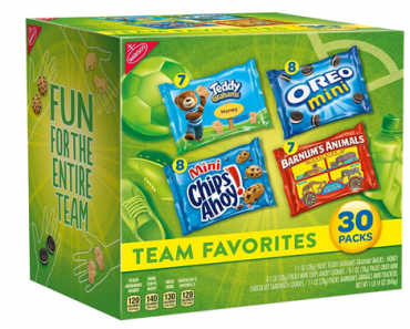 Nabisco Team Favorites Mix – Variety Pack with Cookies & Crackers, 30 Count Box – Just $5.37!