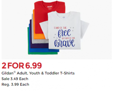 Michaels: T-Shirts For The Family 2 For $6.99!