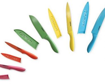 Cuisinart 10-Piece Ceramic-Coated Cutlery Set with Blade Guards – Only $13.99! Great Mother’s Day Gift!