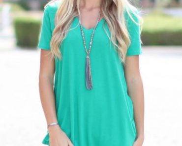 V-Neck Flowy Tee – Only $8.99!