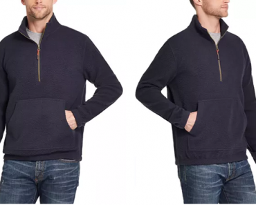 Men’s Weatherproof Vintage Quarter-Zip Pullover Sweater Only $10.96! (Reg. $69)