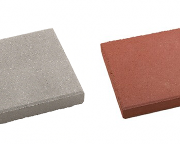Square Concrete Patio Stone – 11.7″ x 11.7″ in Red or Gray – Just $1.00!