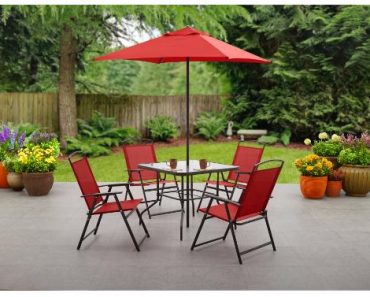 Mainstays Albany Lane 6 Piece Outdoor Patio Dining Set – Only $139.97!