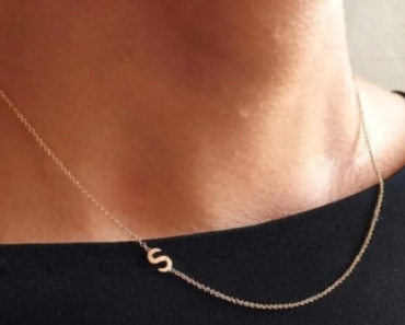 Sideway Initial Necklace Only $7.99 Shipped!