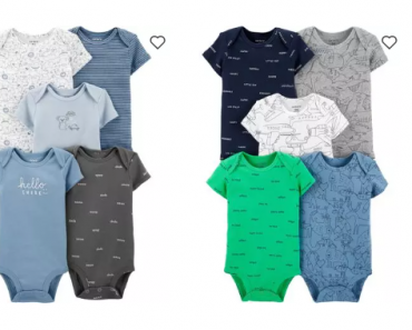 Carter’s: Save up to 70% on Boys & Girls Baby Basic Sale! Get 5-Pack Bodysuits for Only $8.40 Shipped!