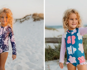 Jane: Girls Zip-Up Swimsuits with SPF 50 Only $24.99!