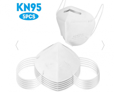 KN95 4-layer Face Masks Elastic Ear Loop – 5PCS – Just $13.93!