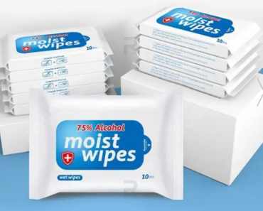 75% Alcohol Disposable Wet Wipes – 10 Pack – Just $4.04!