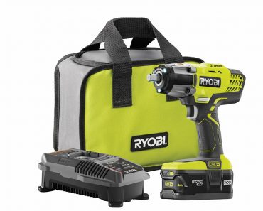 Ryobi 18-Volt ONE+ Cordless Impact Wrench Kit with Battery, 18-Volt Charger, and Bag – Only $109!