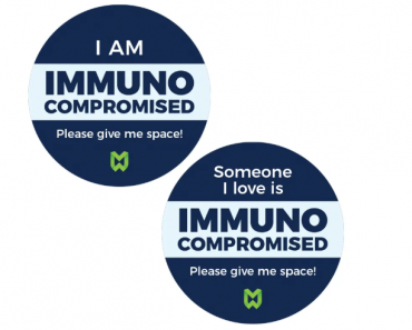 Free I Am Immuno Compromised Please Give Me Space Sticker