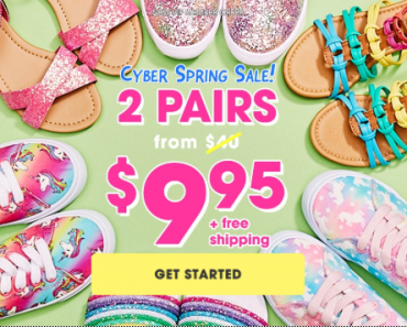 Grab Two Pairs of Kids Shoes For As Low As $5.00 Each!