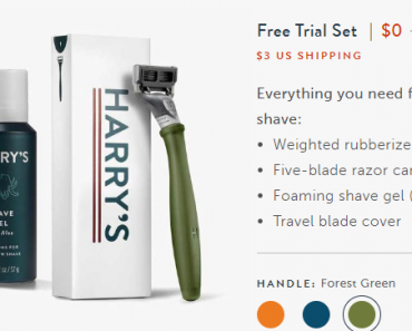 FREE Razor and Shave Gel! Just Pay Shipping!
