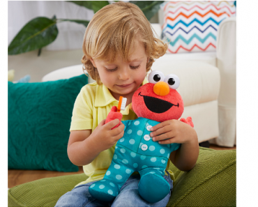 Sesame Street Brushy Brush Elmo 12-inch Plush Toy Only $10! (Reg.$20) Great Reviews!